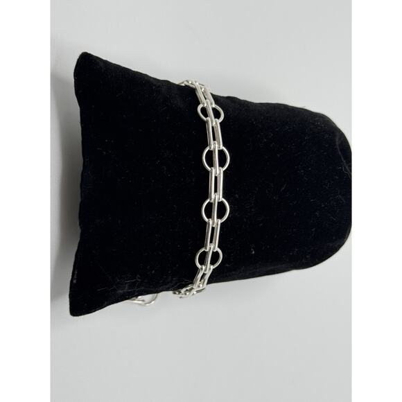 Designer Peruvian Sterling Silver 950 Bracelet - 7.5” - Picture 2 of 6